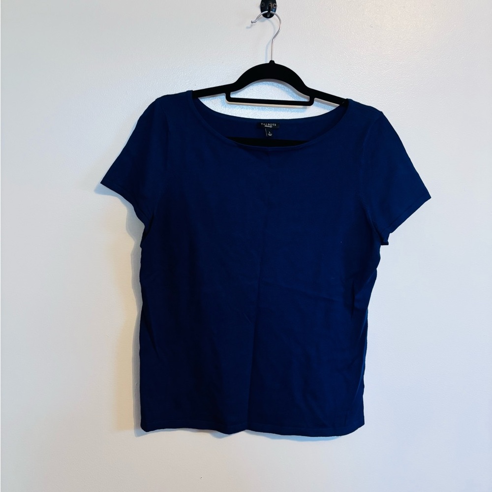 Talbot blue short sleeve t shirt size large